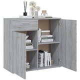  Komoda sivi hrast sonoma 80 x 36 x 75 cm konstruirano drvo | shoptok.hr