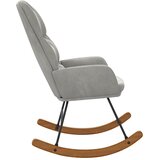  Ljuljačka stolica svijetlo siva baršunasta | shoptok.hr