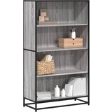 Furnova Knjižna omara siva sonoma 80,5x35x139 cm inženirski les, (21951086) Cene