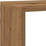  Pregrada/regal za knjige 3 razina hrast 137,5x29x103,5cm drveni | shoptok.hr