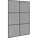  Zid za walk-in tuš Crna 140 x 195 cm Staklo otporno na udarce | shoptok.hr