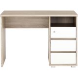 XORA pisalna miza leseni material bela, hrast sonoma | Shoptok.si