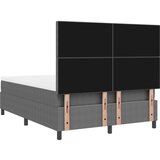 Box Postelja z vzmetnico svetlo siva 140x200 cm Kordurojska tkanina, (22083995) | Shoptok.si
