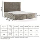 Maison de Rêve Bež oblazinjena zakonska postelja s prostorom za shranjevanje 180x200 cm Mavel – | Shoptok.si