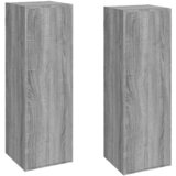 Furnova TV omarica 2 kosa siva sonoma 30,5x30x90 cm inženirski les, (21924376) | Shoptok.si