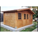 Male kuće Drvena vrtna kućica NERVION 400 × 300 cm sa šindrom | shoptok.hr