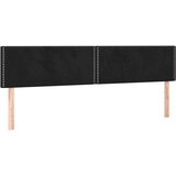 vidaXL LED uzglavlje crno 180x5x78/88 cm baršunasto | shoptok.hr