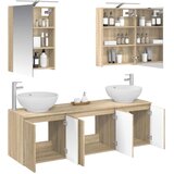  Set ormarića za kupaonicu 5 kom. Hrast sonoma Konstruirano drvo | shoptok.hr