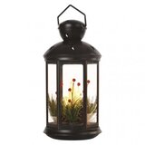Emos LED dekoracija – božična laterna s svečkami črna, 35,5 cm, 3x C, notranja, vintage DCLV15 Cene