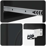 Stolna Stenska stranska miza Črna 59 x 34,5 x 17 cm Inženirski les, (5000232410) | Shoptok.si