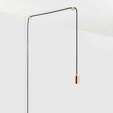 Tala Črna/v zlati barvi viseča svetilka ø 4 cm Plug & Play – | Shoptok.si