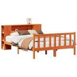  Krevet s regalom za knjige bez madraca 150x200 cm od borovine | shoptok.hr