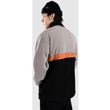 Blue Tomato 1/4 Placket Half-Zip Pulover iz flisa ultimate gray / orange / blac | Shoptok.si