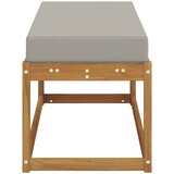  Klupa za sjedenje Prirodna i svijetlo siva 115 x 43 x 37 cm | Eponuda.com