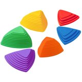 Lean Toys Senzorična učna pot - barvni kamni za ravnotežje, 6 kosov | Shoptok.si