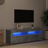  TV ormarić s LED svjetlima siva boja betona 120 x 35 x 40 cm Cijene