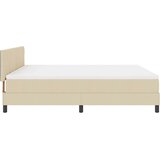  Krevet s opruga kutije s jastukom Krema 180 x 200 cm tkanina | shoptok.hr