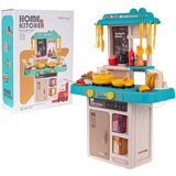  Dječja kuhinja za igru Kitchenette sasvjetlosnim - 43 elemenata - plava | shoptok.hr