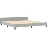  s opruga kutije Svjetlosiva 200 x 200 cm Baršun | shoptok.hr