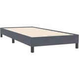 Box spring krevet s madracem tamnosivi 80 x 220 cm baršunasti | shoptok.hr