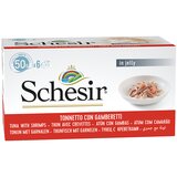 Schesir Multipak Cat - Tunjevina i Gambori 6x50g - 300g Cene