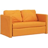 vidaXL Talni raztegljiv kavč 2 v 1 temno rumen 112x174x55 cm blago | Shoptok.si