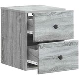  Stenski nočni omarici 2 pcs Siva Sonoma 34,5 x 33 x 40 cm, (5000233563) Slike