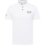 Ea7 Emporio Armani Funkcionalna majica črna / bela