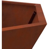  Kamin Smeđa 100 x 100 x 28 cm Čelik otporan na vremenske uvjete | shoptok.hr