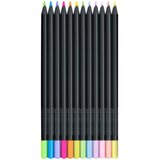 Faber-Castell Barvice Black Edition Neon Pastel, 12 kosov | Shoptok.si