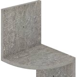  Zidne kutne police boja betona 19x19x123 cm konstruirano drvo | Eponuda.ba