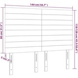 Uzglavlje ružičasto 144x5x118/128 cm baršunasto | shoptok.hr