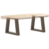  noge jedilne mize v-oblika 2 kosa naravno jeklo 30x(30-31,3) cm | Shoptok.si