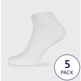 Jack & Jones Nogavice 12120278 JACDONGO SOCKS 5 PACK NOOS WHITE Bela | Shoptok.si