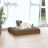  Dnevni ležaj smeđa boja meda 61,5x49x9 cm od masivne borovine | Shoptok.si
