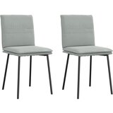 Maison Chic Jedilni stoli - Vzorci stoli 2 kosa svetlo siv žamet A456, (22032317) | Shoptok.si