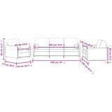  3-dijelni set sofa s jastucima tamnosivi baršunasti | shoptok.hr