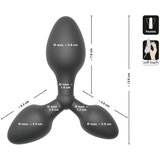 Black Črni Žamet - trojni analni čep (črn) | Shoptok.si