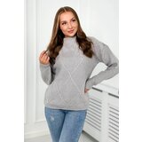 Kesi Sweater draped over the head in diamond gray | Shoptok.si