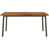  Stol za blagovanje s prirodnim rubom 160 x 80 x 75 cm Prirodna | shoptok.hr