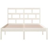  Okvir za krevet od masivne borovine bijeli 120 x 200 cm | shoptok.hr