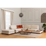Atelier Del Sofa Bež kotna sedežna garnitura (levi kot) Tulip – Cene