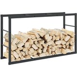 vidaXL Stalak za drva crni 110x30x61 cm čelik | shoptok.hr