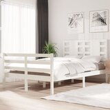 The Living Store Posteljni okvir bel iz trdne borovine 120x200 cm - Posteljni Okvir, (21531266) | Shoptok.si
