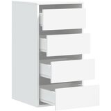  Kutna komoda s ladicama bijela 40x41x76cm od konstruiranog drva | Eponuda.com