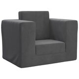  Dječji kauč na razvlačenje antracit mekani plišani Antracitno siva Sofa | shoptok.hr