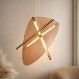  LED luster na sajli RELAX LED/15W/230V zlatna/zadimljena braon | Eponuda.com