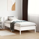Furnova Posteljni okvir brez vzmetnice bel 100x200 cm trdna borovina, (21938526) Cene