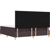  Krevet s opruga kutije Tamno smeđa 200 x 200 cm tkanina | shoptok.hr