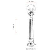 Opviq Vanjska lampa BSU-68175-BSY-M2-B, 90 cm, Podna, IP65, E27, 60W, Crna | Eponuda.ba